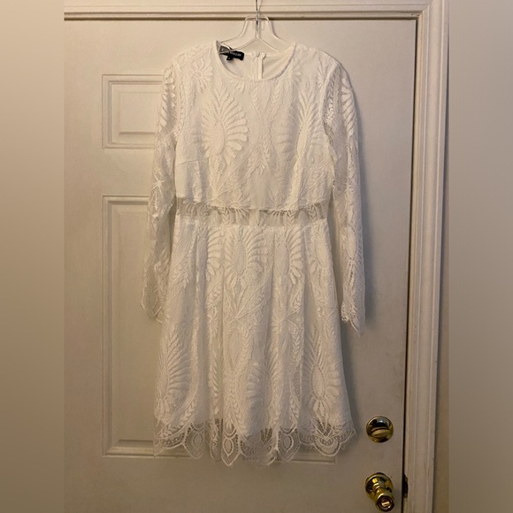 SHEIN Eilly Bazar white lace dress size large - Picture 1 of 5